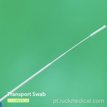 Swab de transporte bacteriano plástico